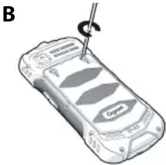 GIGASET GLX 8 - Inserting micro SIM cards and memory cards - 3