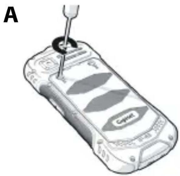 GIGASET GLX 8 - Inserimento di schede micro SIM e schede di memoria - 2