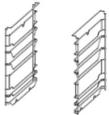 GE Profile P9SBCAS6WBB - Supports de grille amovibles - 1