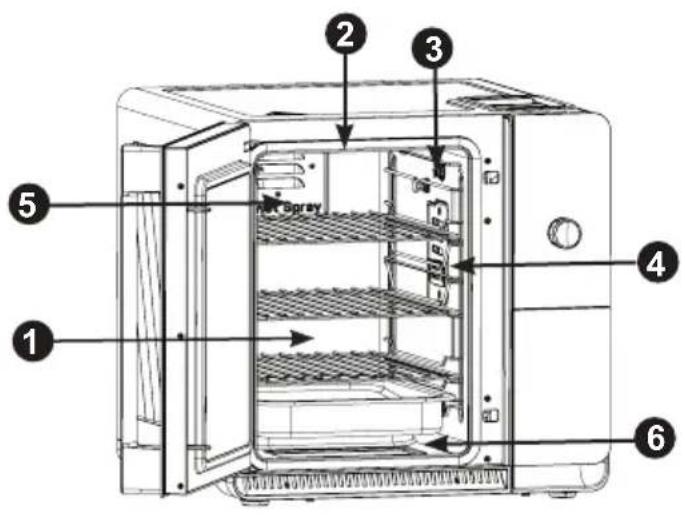 GE Profile P9SBCAS6WBB - Componentes Interiores - 1