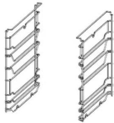 GE Profile P9SBCAS6WBB - Soportes de Estantes Extraíbles - 1
