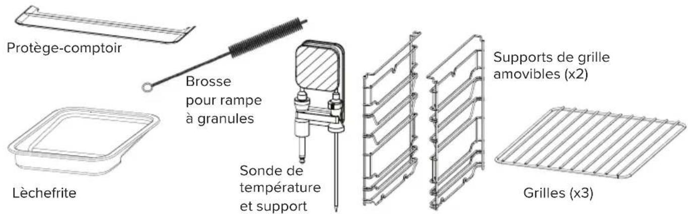 GE Profile P9SBCAS6WBB - Accessoires inclus - 1