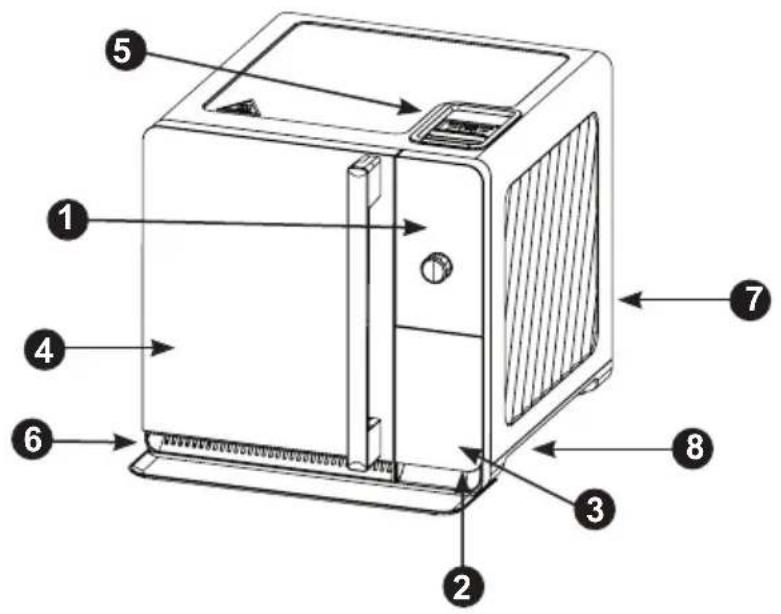 GE Profile P9SBCAS6WBB - Componentes Exteriores - 1