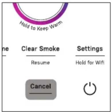 GE Profile P9SBCAS6WBB - To manually shut off the smoker, press the power  button. - 1