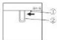 SABA FRD505WDBK D - Instructions for child lock lever - 1