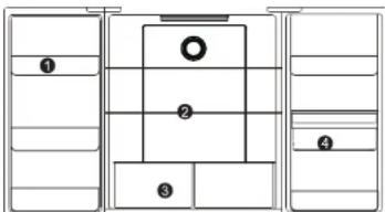 SABA FRD505WDBK D - Chambre du refrigerateur chambre du congélation - 1