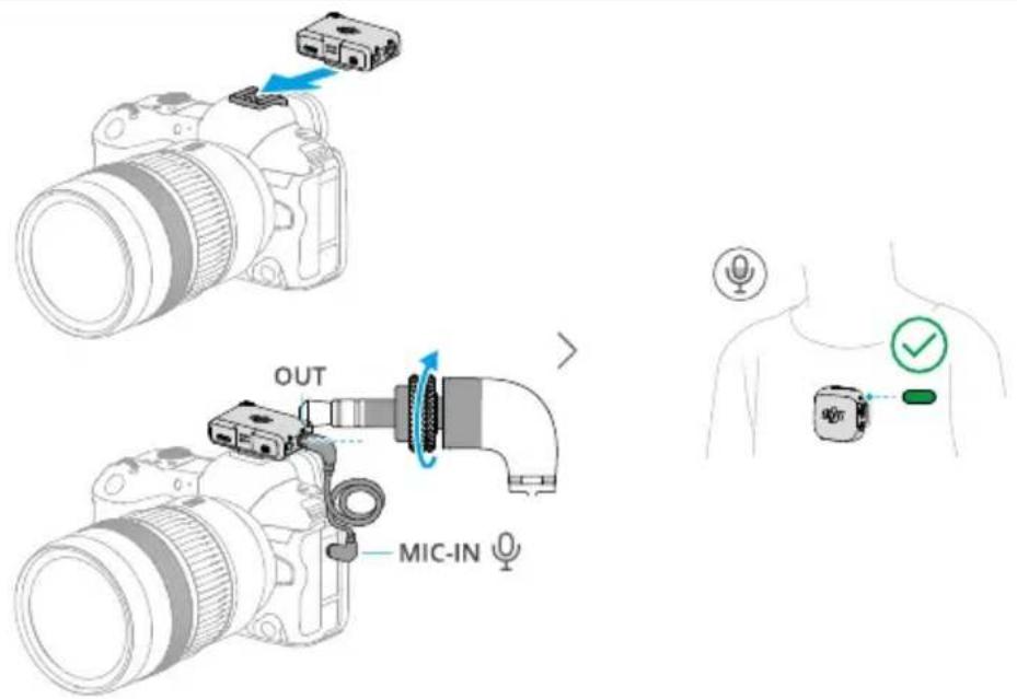 DJI Mic 3 - Utilisation avec une caméra - 2