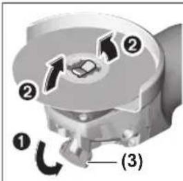 BOSCH GWX 18V11 S Professional - Smontaggio dell'accessorio di levigatura - 1
