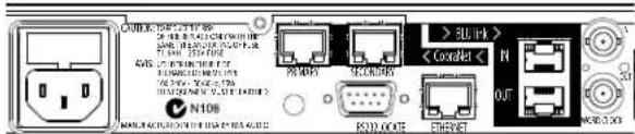 BSS Audio Soundweb London BLU806DA - Rear Panel - 1