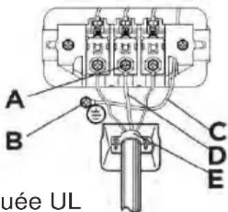 MIDEA MLTE42A2BWW - Connexions du système à 3 fils - 1