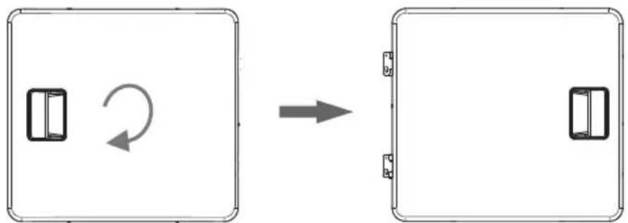 MIDEA MLTE42A2BWW - Procédure d'inversion de la porte - 4