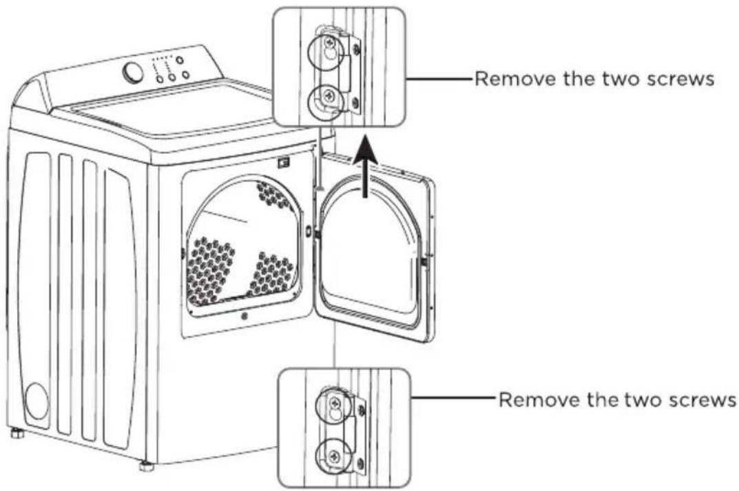 MIDEA MLTE42A2BWW - Door Reversal Procedure - 1