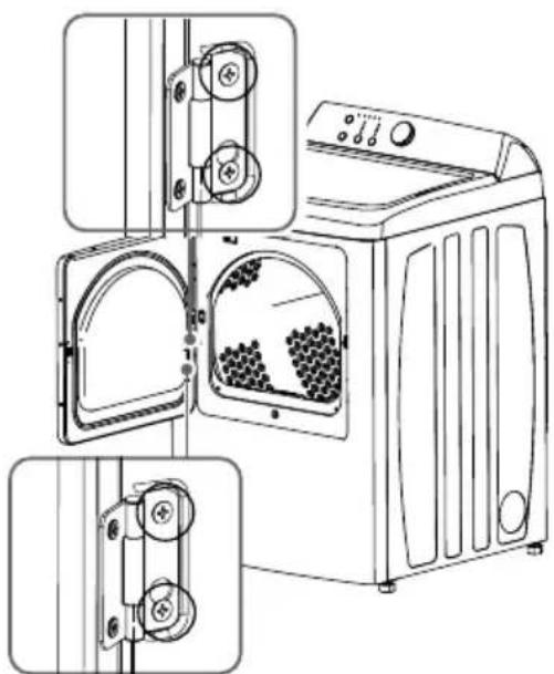 MIDEA MLTE42A2BWW - Procédure d'inversion de la porte - 5