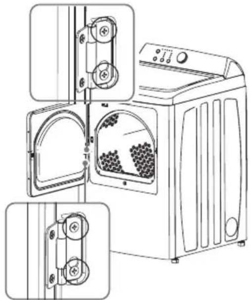 MIDEA MLTE42A2BWW - Door Reversal Procedure - 5