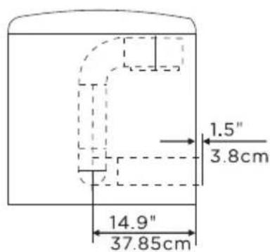 MIDEA MLTE42A2BWW - Dimensions for installation - 2