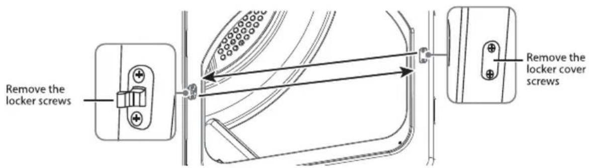 MIDEA MLTE42A2BWW - Door Reversal Procedure - 2
