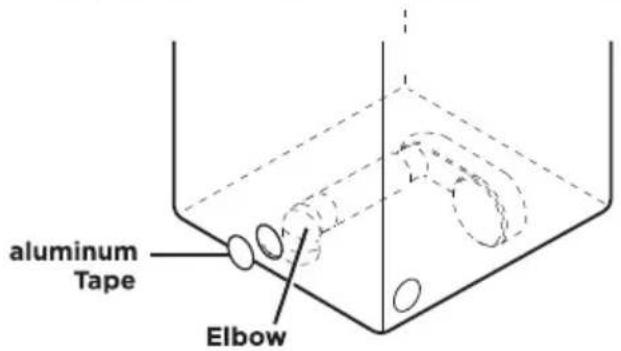 MIDEA MLTE42A2BWW - Option 2: Bottom venting - 2