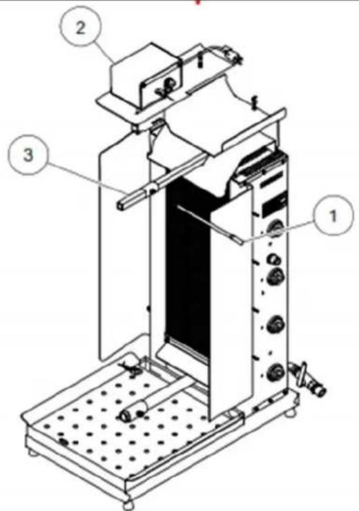 Inoksan PDG113MN - Motor Bağlantisı - PDG 102MN-102N-103MN-103N-104MN-104N - 3
