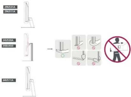 LG UltraWide 29U511A - Moving and Lifting the Monitor - 1
