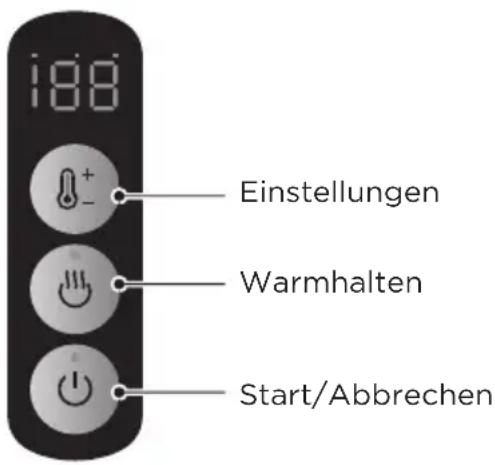 MIDEA MKE17H1ASS - Bedienfeld - 1