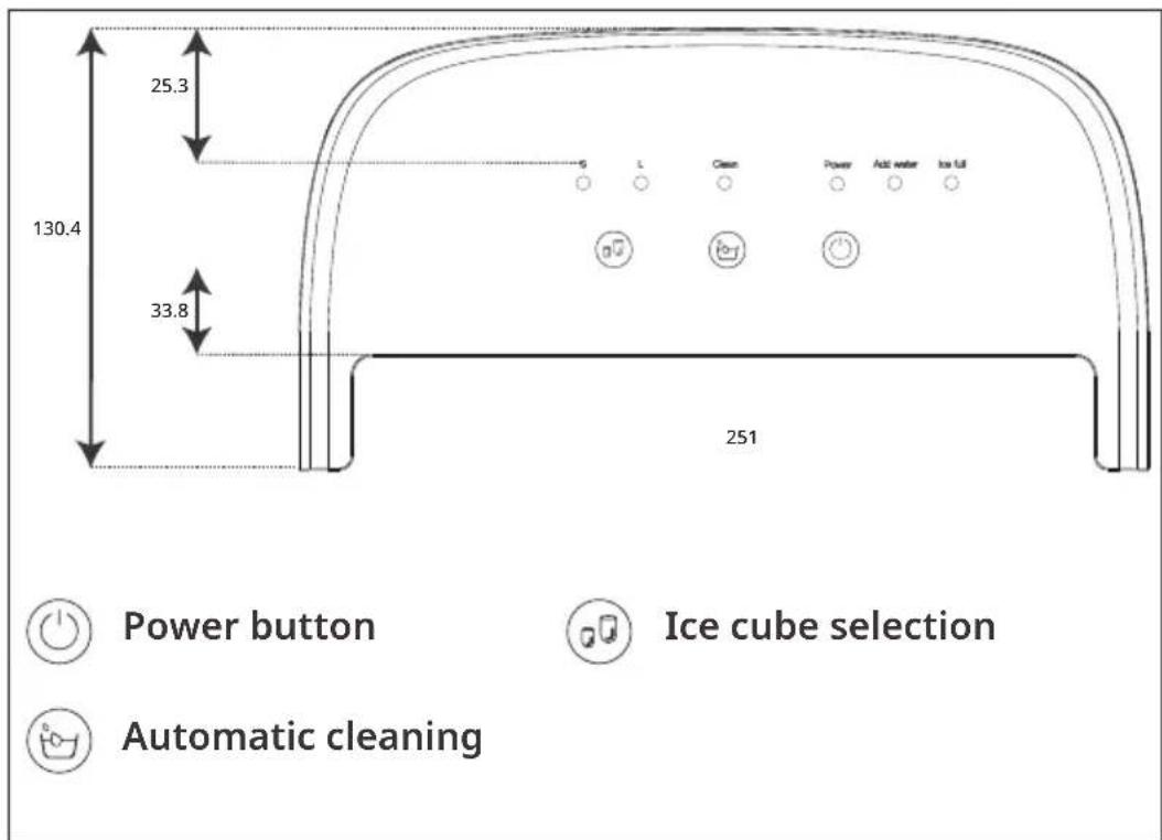 Klarstein Spark Ice - Control panel - 1