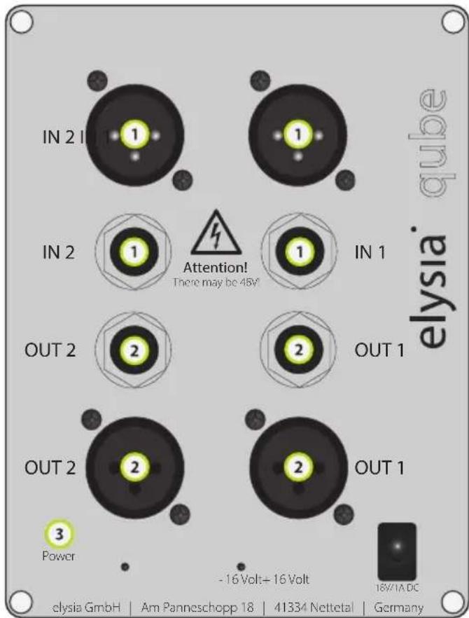 Elysia Xpressor NEO QUBE - Connecteurs (elysia qube) - 1