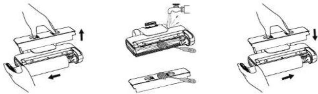 ESSENTIELB ECFWVC100 - Nettoyage de l'orifi ce d'aspiration de la brosse pour sols et du capot de la brosse à rouleau - 1