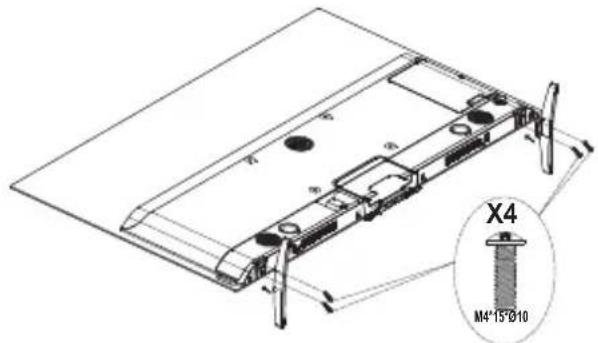 PANASONIC TV55Z80BEZ - Assembling the pedestal - 2