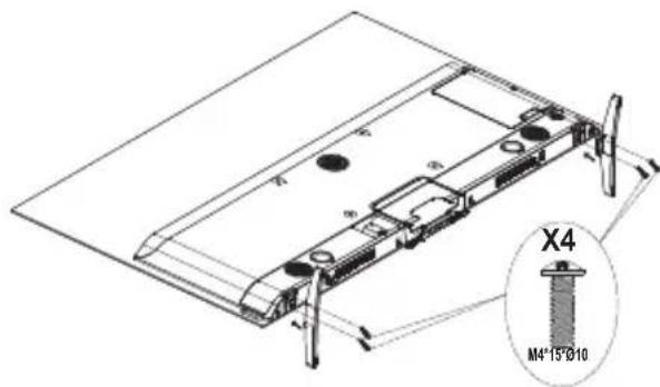 PANASONIC TV55Z80BEZ - Montaje del pedestal - 2
