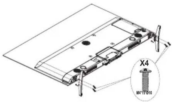 PANASONIC TV55Z80BEZ - Montaggio del piedistallo - 2