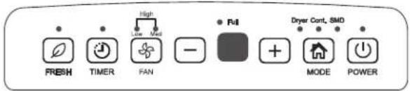 FRESH TIMER FAN - Full Dryer Cont, SMD MODE POWER