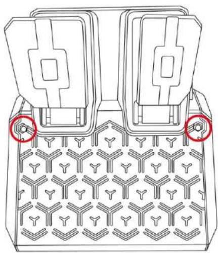 THRUSTMASTER T98 Ferrari 296 GTB - Inštalácia pedálovej sady na podperu alebo do kokpitu - 1
