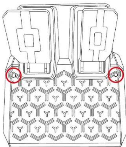 THRUSTMASTER T98 Ferrari 296 GTB - Installing the pedal set on a support or in a cockpit - 1