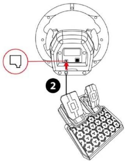 Technical diagram showing a device component with labeled parts and a red annotation pointing to a small icon.