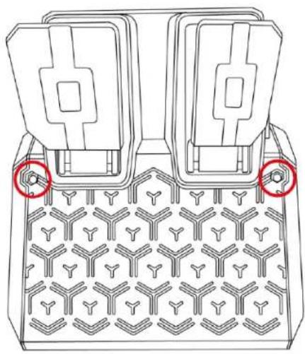 THRUSTMASTER T98 Ferrari 296 GTB - Installation du pédalier sur un support ou un cockpit - 1