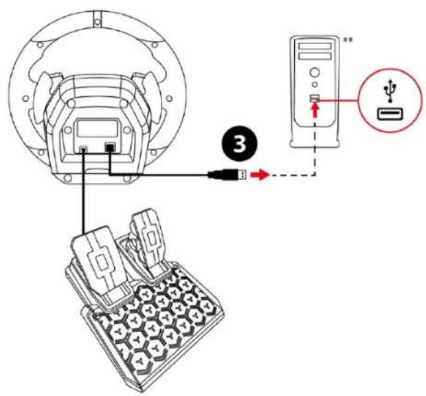 Diagram showing connector connection with labeled parts including a device, switch, and cable connector