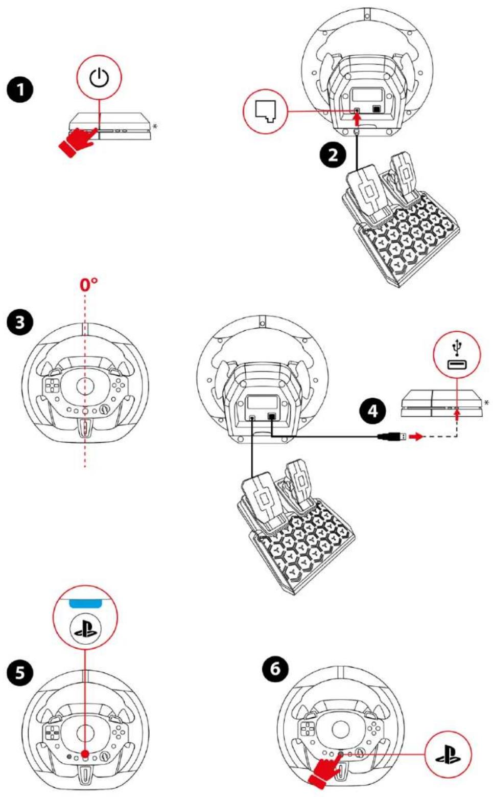 THRUSTMASTER T98 Ferrari 296 GTB - PlayStation®4 konsolda - 1