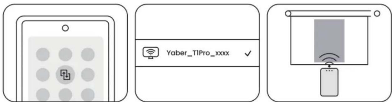 Yaber T1 Pro - Miracast (Android ダイス用) - 1