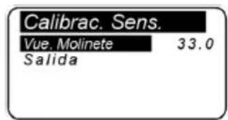 Lofrans THETIS 5003 - Menu de calibración sensor - 1