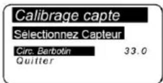 Lofrans THETIS 5003 - Menu calibrage capteur - 1