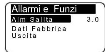 Lofrans THETIS 5003 - Menu Allarmi e Funzioni - 1