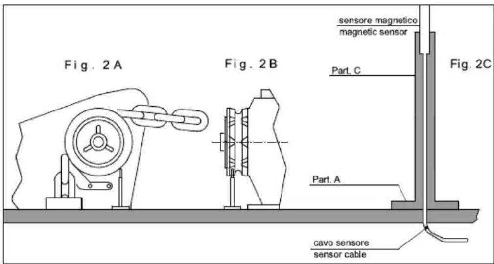 Lofrans THETIS 5003 - Installing the magnetic sensor for horizontal shaft anchor windclasses - 1