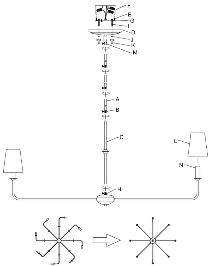 Kichler Pallas 52521BK - INSTRUCTIONS D'INSTALLATION - 2