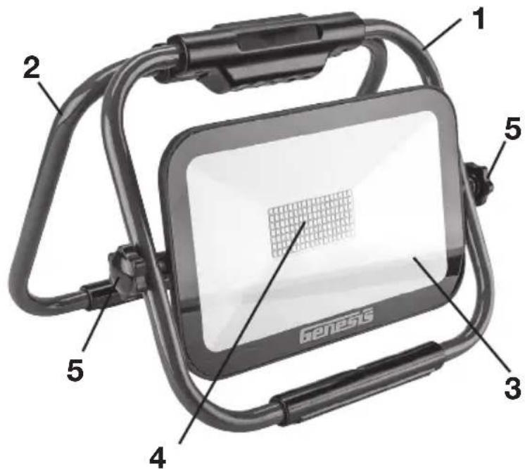 Genesis GWL1265F - SU LUZ DE TRABAJ DE LED - 1