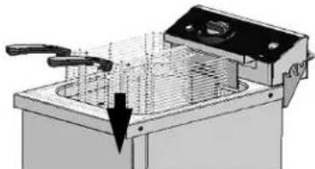 Vollrath FFA7110 - AVISO: Llenar excessivamente las cestas podra hacer que el aceite caliente se rebose. - 1