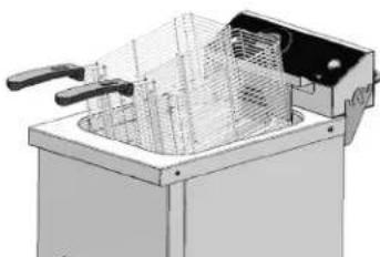 Vollrath FFA7110 - Place food into the basket(s). - 3