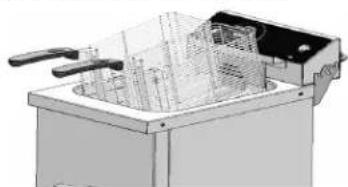 Vollrath FFA7110 - AVISO: Llenar excessivamente las cestas podra hacer que el aceite caliente se rebose. - 2