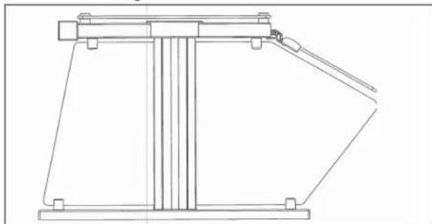 Vollrath LP55278 - End Profile of Single Sided Breath Guard - 1