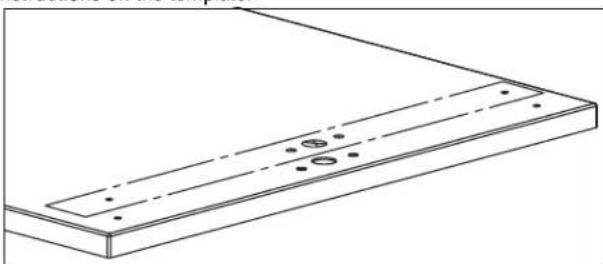 Vollrath LP55278 - Drill Mounting Holes - 1