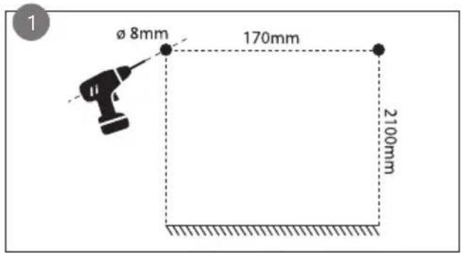 DOMO DO7357F - Montaje en pared - 1